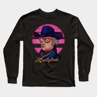 Howdylton - Hamilton Alexander | The Retrowave Cowboy Long Sleeve T-Shirt